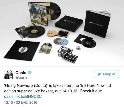 Oasis Yeni Albümü için Wetransfer'e Reklam Verdi