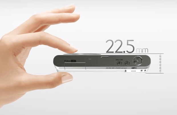 Samsung NX Mini'nin Kalınlığı (22.5 mm)