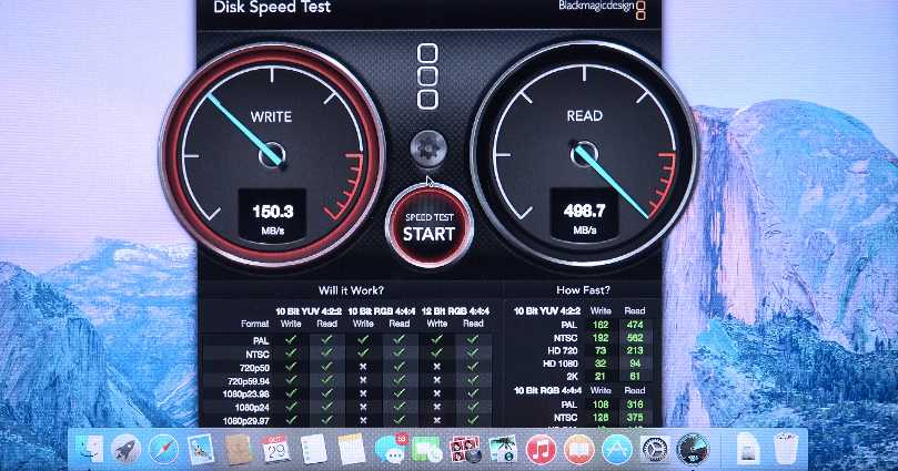 Mac Mini - Disk Speed Test