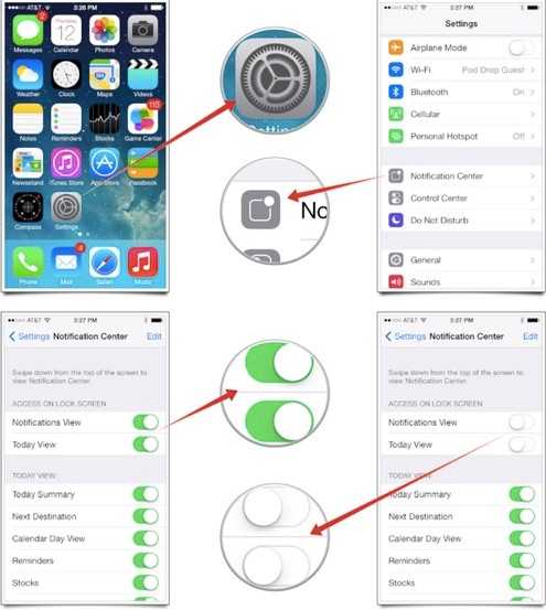 iOS ekran parlaklığı ayarları