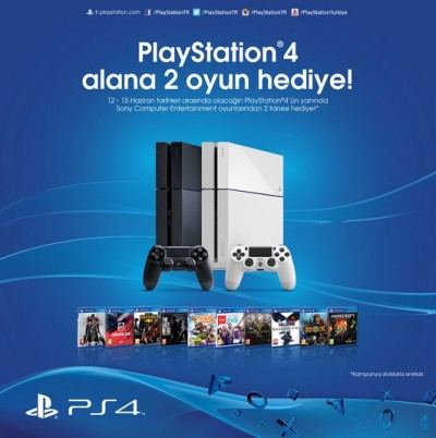 Kaçırma! PlayStation 4 Alana 2 Oyun Hediye!