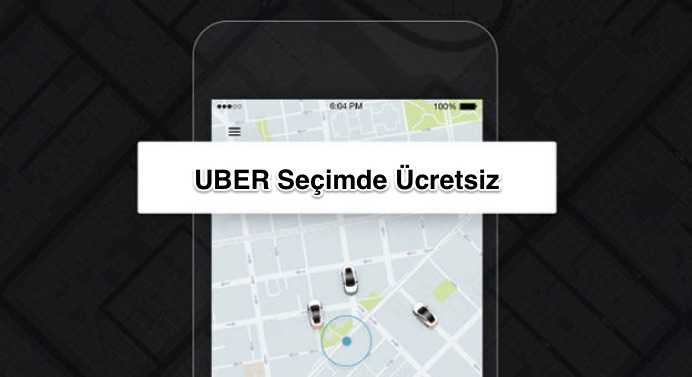 Uber, Seçimde Ücretsiz Taşıyacak